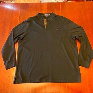 Polo by Ralph Lauren Black Long Sleeve Polo Shirt